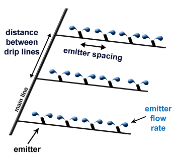 Drip Irrigation line model